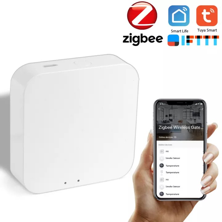 Bộ trung tâm Zigbee nhà thông minh hệ Tuya/SmartLife - Hub Tuya Zigbee (Wifi)