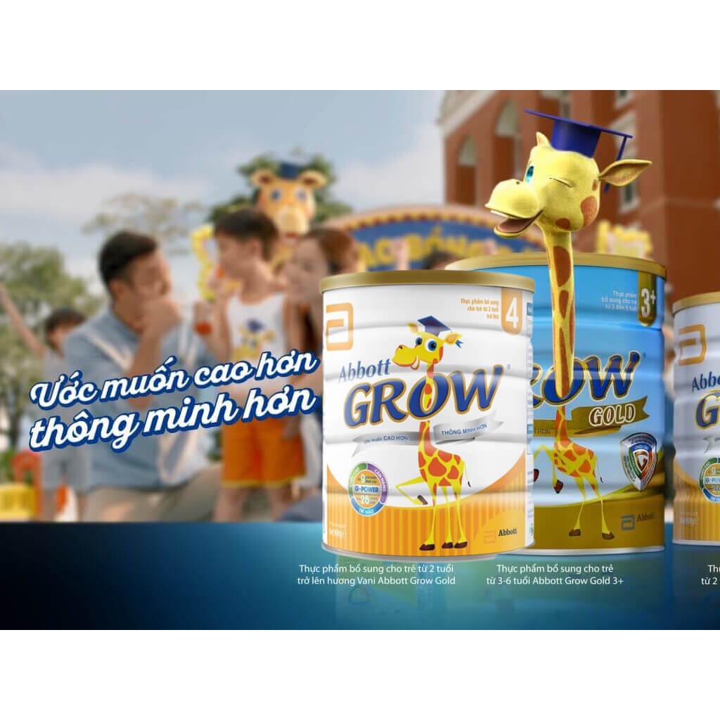 Sữa Bột Abbott Grow 4 lon 900g/1700g