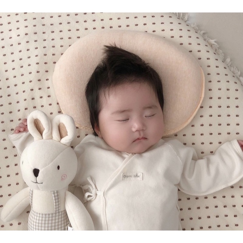 Thỏ bông mặc yếm kẻ Blessnature Heleinstein Hàn quốc