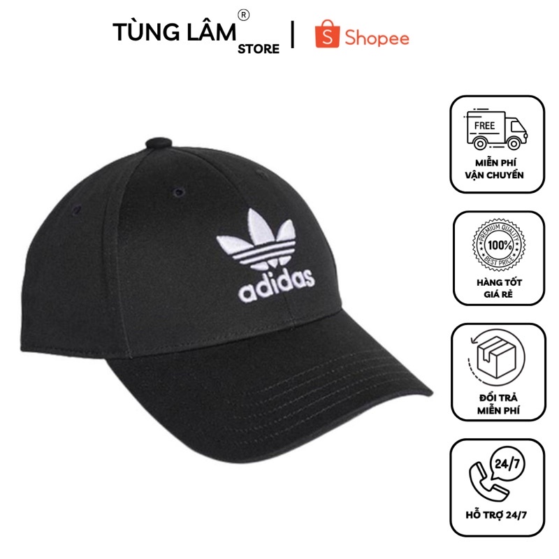 Mũ lưỡi trai nam hàng xuất khẩu form dáng thời trang logo thêu nổi công nghệ 3D đường may tỉ mỹ