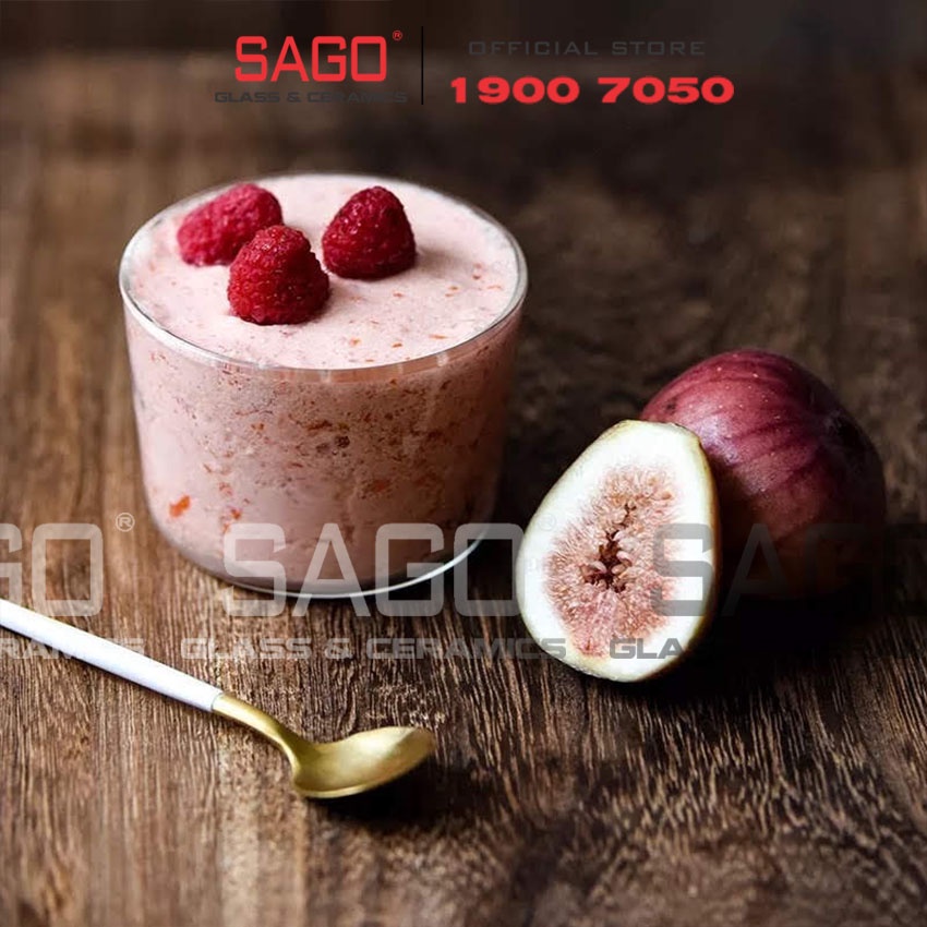 Cốc Thủy Tinh Pudding &amp; Panna Cotta Cidra 220ml (Made in EU)