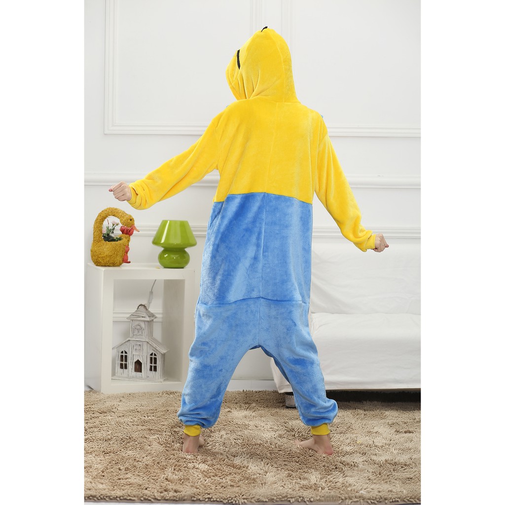 Bộ trang phục pyjama hóa trang thành minion Kigurumi dành cho người lớn