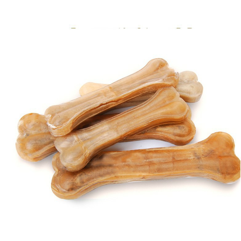 Xương cho chó gặm sạch răng xương da bò vệ sinh răng miệng size 5cm - Long Vũ Pet Shop