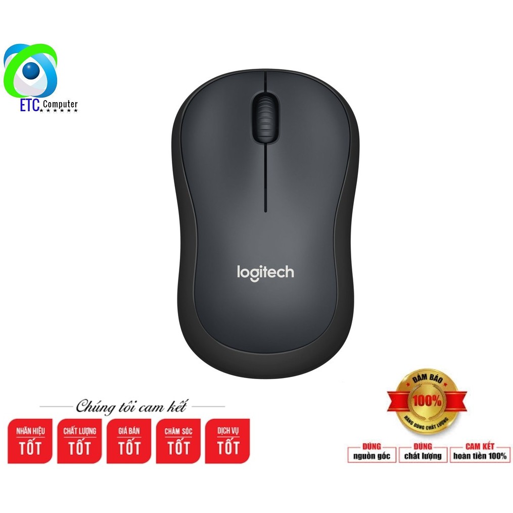 Chuột không dây Logitech M220 - Chuột máy tính không gây tiếng ồn (Tặng bàn di chuột cao cấp)