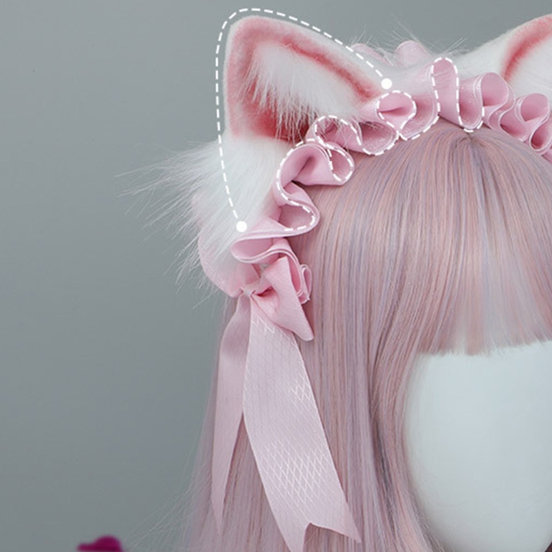 Băng Đô Tai Mèo Dễ Thương Cho Bé Hóa Trang / Rửa Mặt