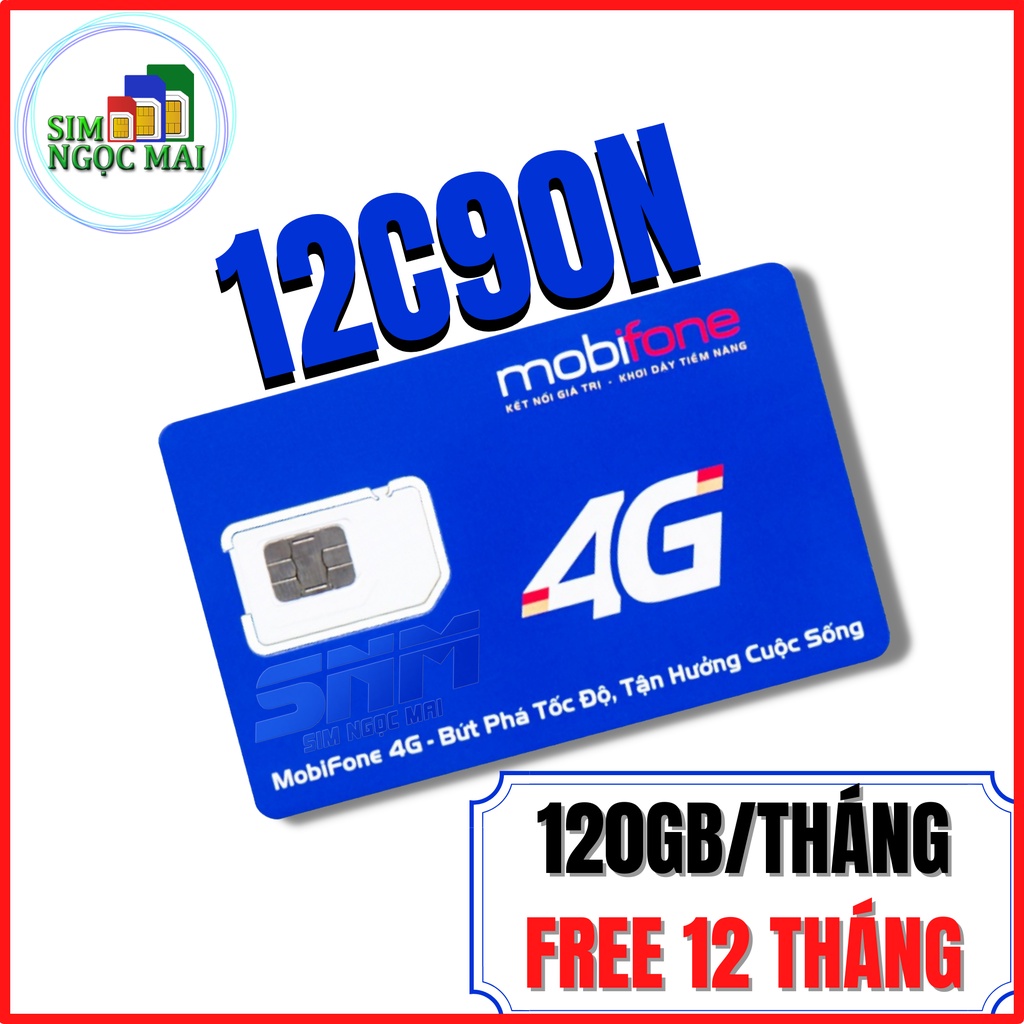 Sim 4G Mobifone MDT250A - CS6N - 12FD50 - 180GB DATA- TRỌN GÓI 06T - 1 NĂM - XÀI THẢ GA KHÔNG GIỚI HẠN