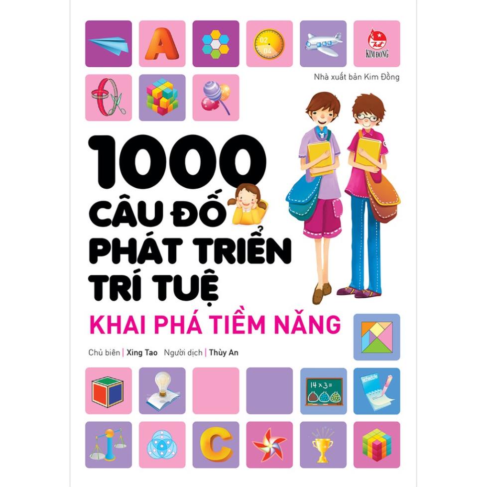 Sách - 1000 Câu Đố Phát Triển Trí Tuệ Khai Phá Tiềm Năng - NXB Kim Đồng
