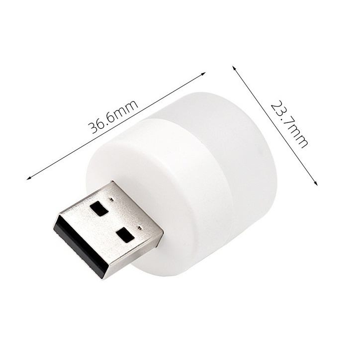 Đèn led mini đầu usb siêu sáng, bóng led nhỏ gọn đa năng có thể làm đèn ngủ