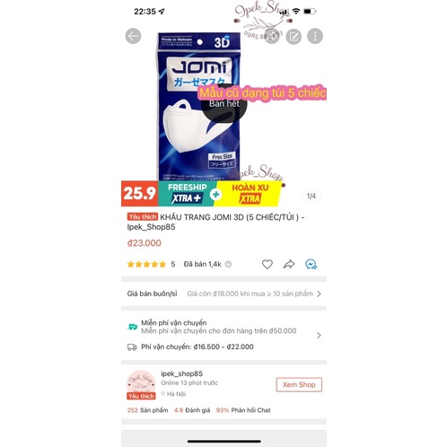 Khẩu trang MAYAN 3D Face Gold 20 chiếc/ hộp - Ipek_Shop