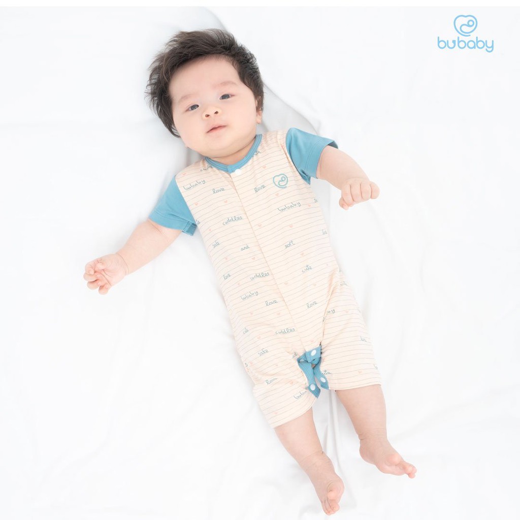 [Sơ Sinh 04/21] Bộ Body Đùi Ngắn Tay Cài Giữa Vải Sợi Tre Bambus Bu Baby An Toàn Cho Bé - Hàng Chính Hãng Việt Nam