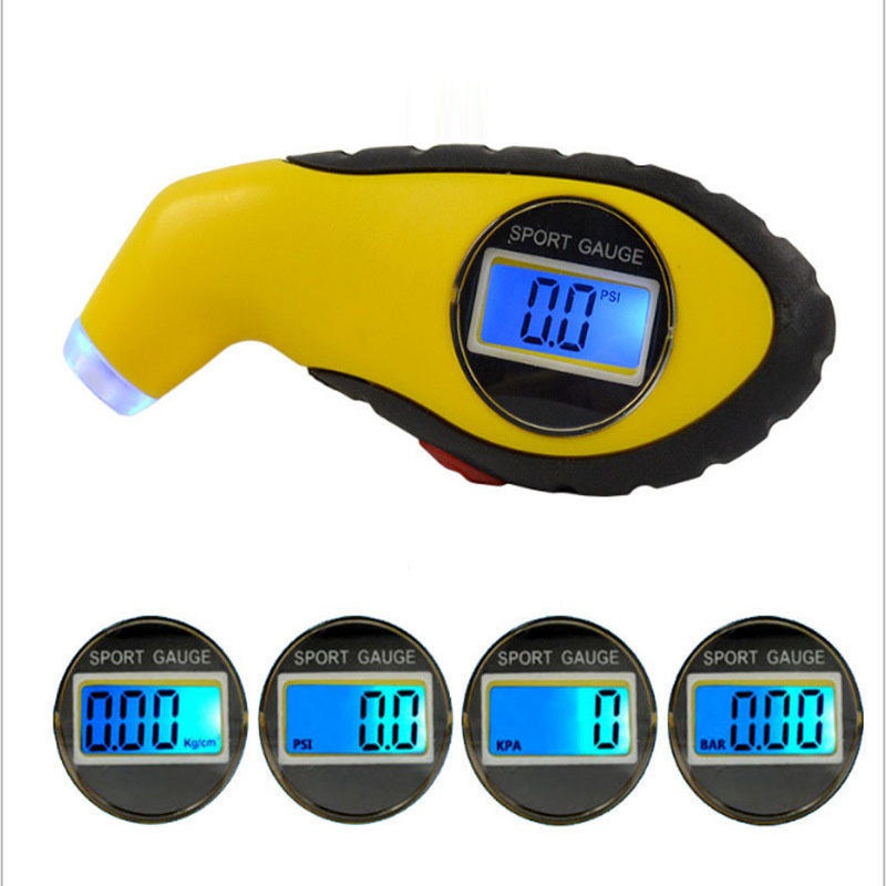 [Tire Pressure Gauge Meter] [Tire Tester Tool With Digital LCD] [LED Air Pressure Gauge Tester]