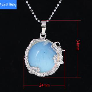 dây chuyền mặt rồng đính đá pha lê
