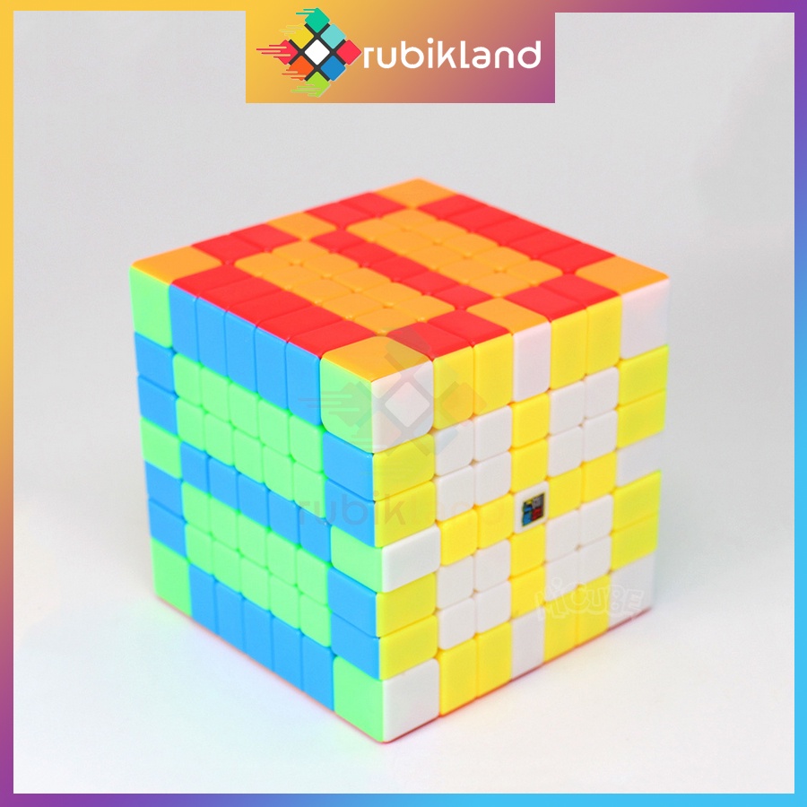 Rubik 7x7 Stickerless MoYu MeiLong MFJS Rubic 7 Tầng Đồ Chơi Trí Tuệ Trẻ Em