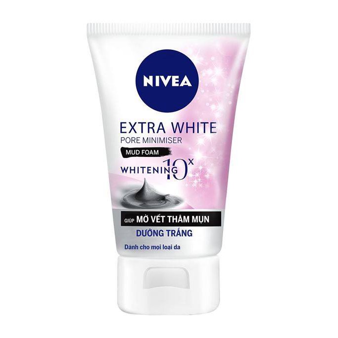 Sữa Rửa Mặt Mờ Vết Thâm Và Dưỡng Trắng Bùn Khoáng Nivea Extra White 50g