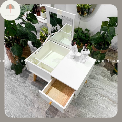 🎁 Miễn Ship 🎁 Bàn Trang Điểm Ngồi Bệt, Bàn phấn có gương mini gỗ MDF cao cấp chịu lực cao