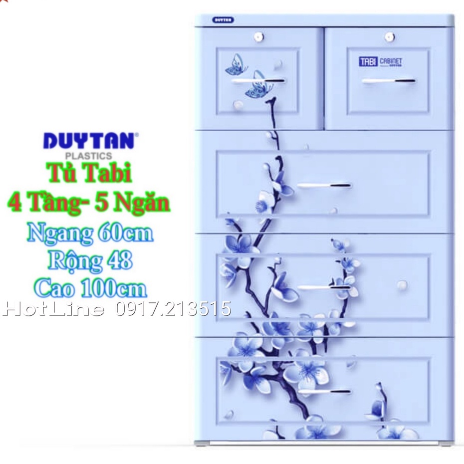 ☎️ HOẢ TỐC 2H Tp.HCM ☎️ Tủ nhựa duy tân TABI 4 Tầng-5 Ngăn - HOA NGỌC