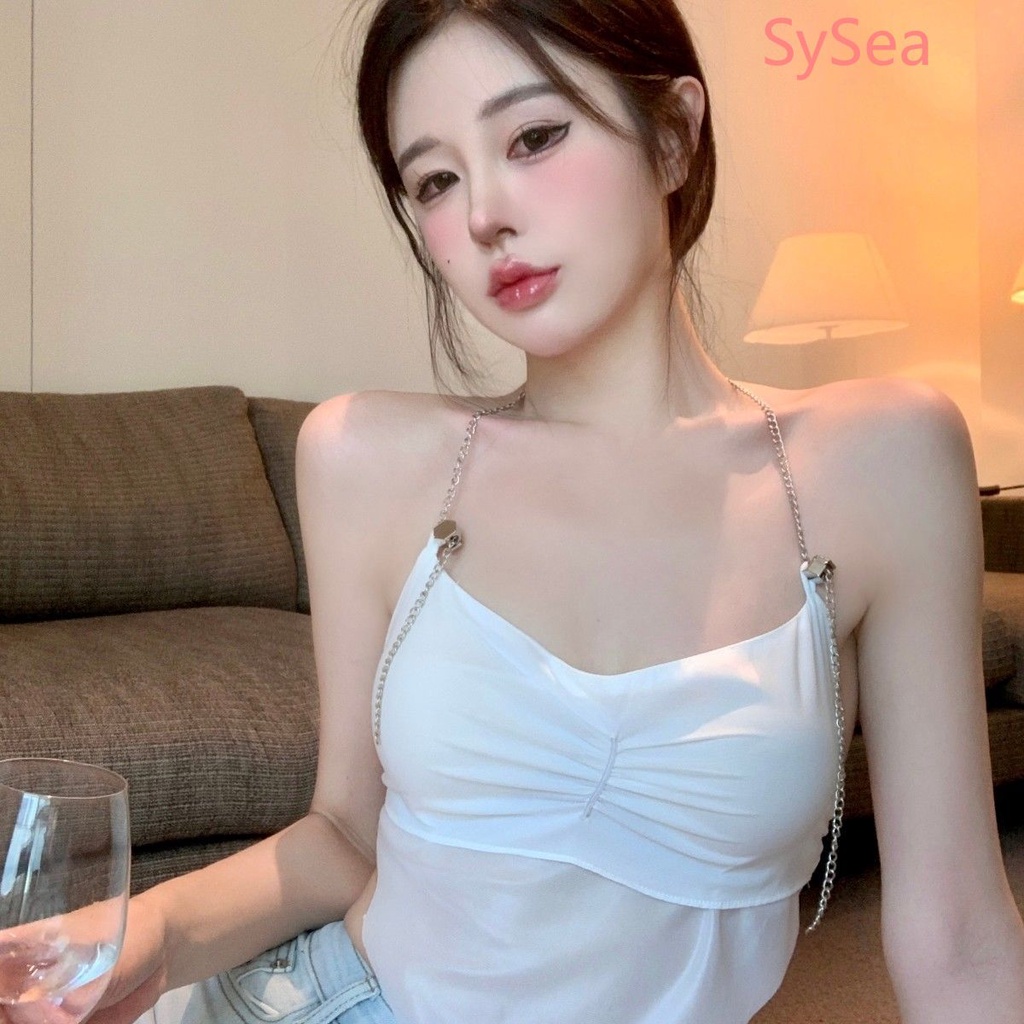 Áo Hai Dây Xếp Ly Quyến Rũ Thời Trang Hè Cho Nữ