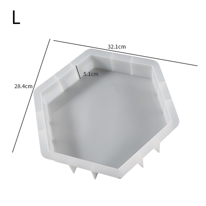 Khuôn Silicone Hình Lục Giác Làm Hoa Để Bàn Trang Trí