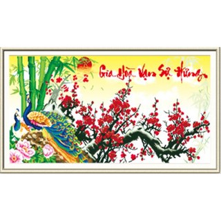 Tranh đính đá H807 - Gia hòa vạn sự hưng