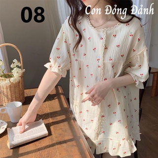 Đồ Ngủ dài tay Kimono cổ YUKATA gấu đáng yêu 2021 DN024