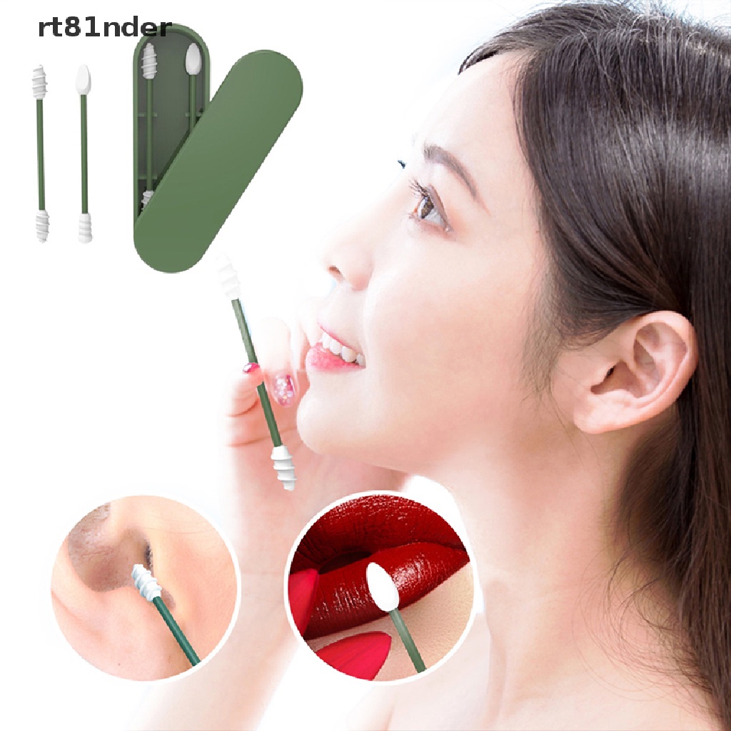 Tăm Bông Vệ Sinh Tai Bằng Silicone Cotton Tái Sử Dụng Tiện Lợi