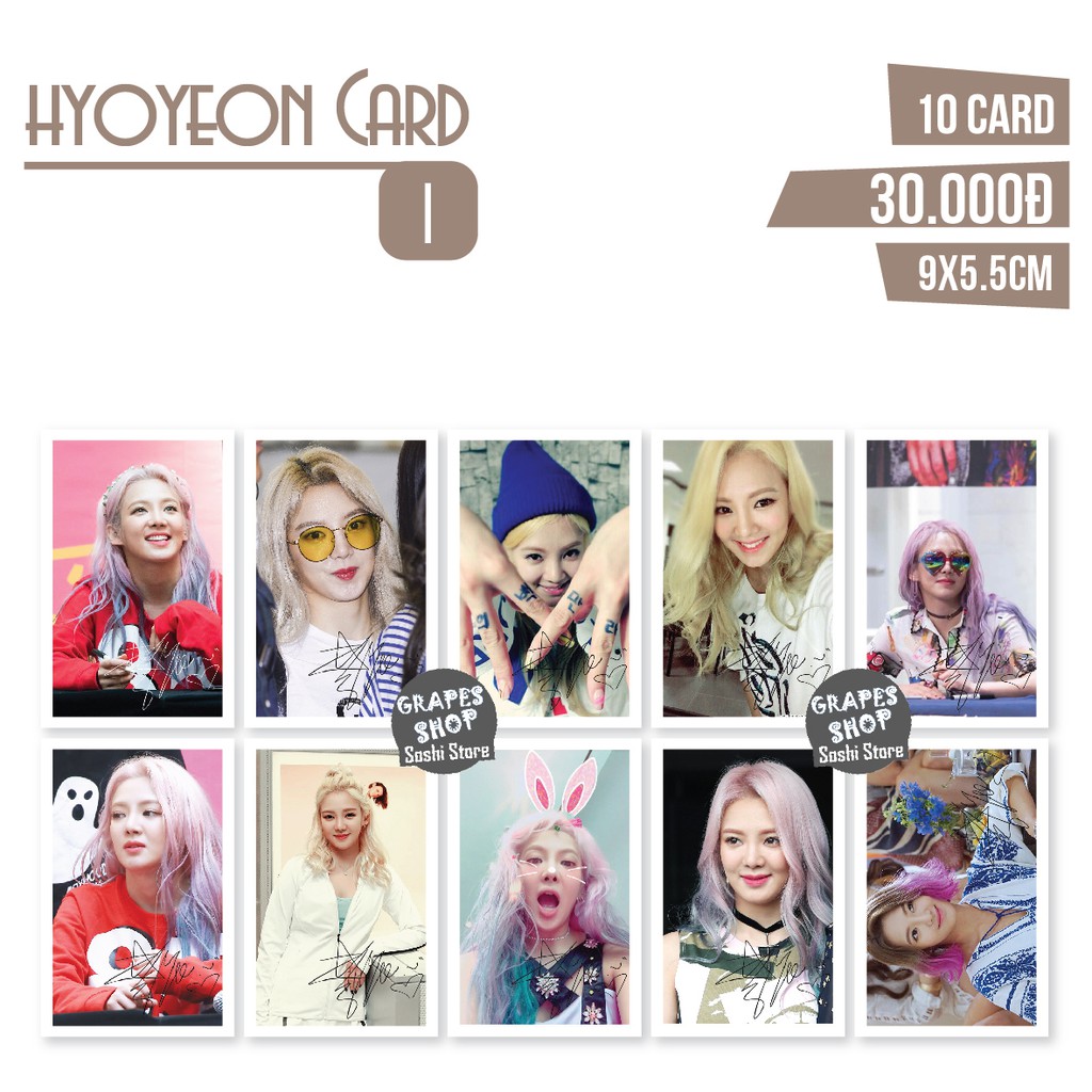 [Hyoyeon] Card cứng