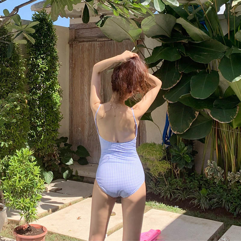 Bộ Đồ Bơi Họa Tiết Ca Rô Thời Trang Quyến Rũ Dành Cho Nữ | BigBuy360 - bigbuy360.vn