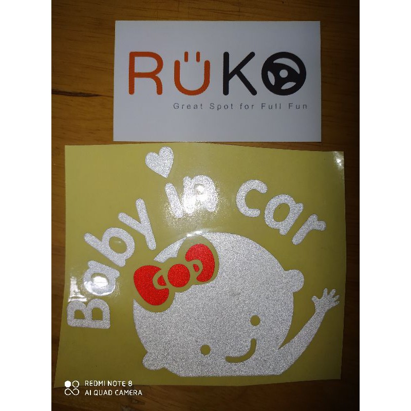 Sticker BaBy In Car (Bé Cài Nơ)