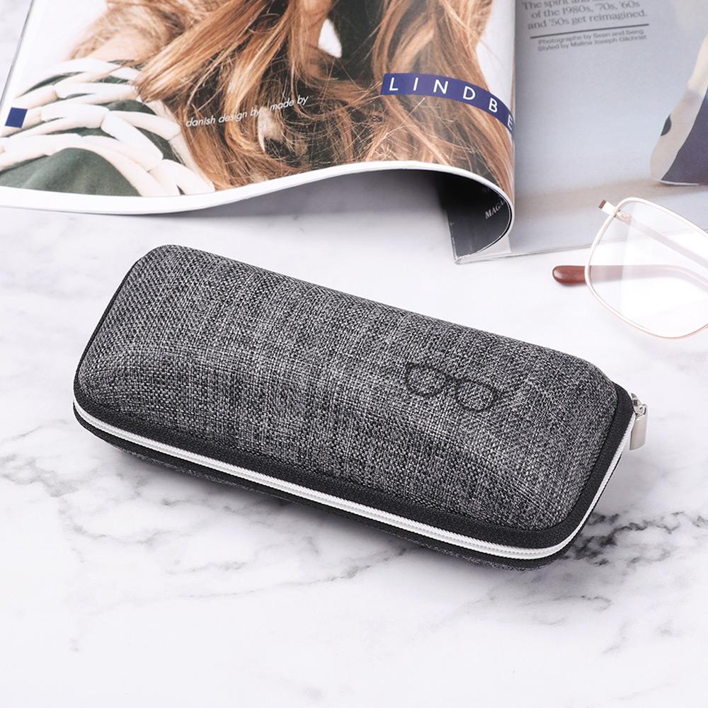 Hộp Đựng Mắt Kính Có Dây Kéo Họa Tiết Độc Đáo Giá Đỡ