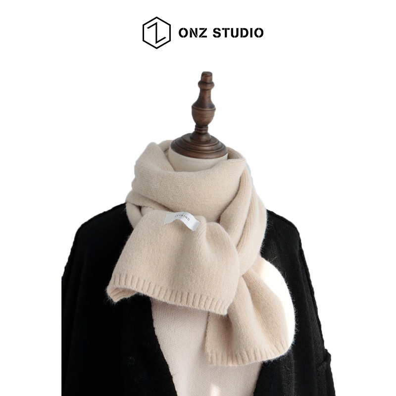 ❉Khăn quàng cổ ONZ Studio basic đan dọc - choàng len nam nữ lông mịn dệt kim không xù ulzzang Hàn Quốc KLT01