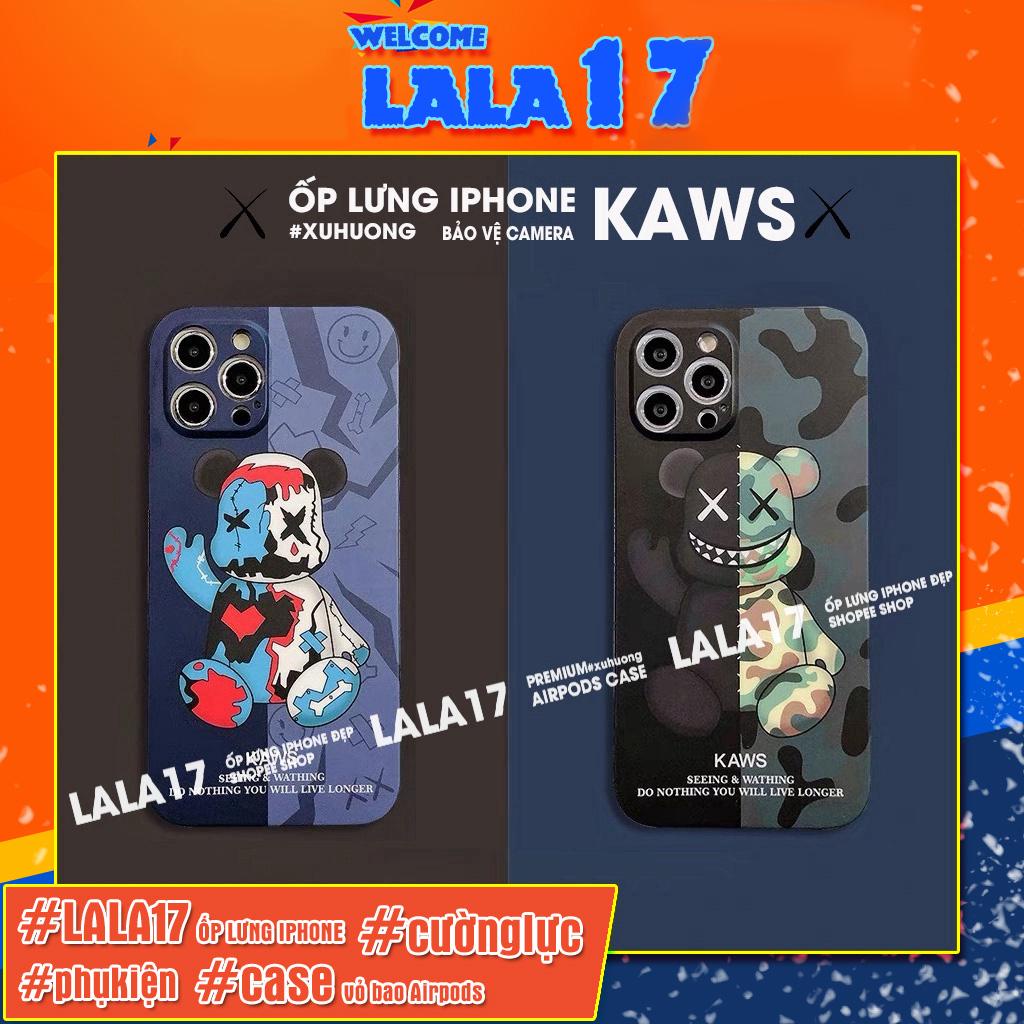 Ốp lưng iphone đẹp in hình KAWS viền vuông Độc đáo bvc 6/6plus/6s/6splus/7/7plus/8/8plus/x/xs/11/12/pro/max/plus/promax