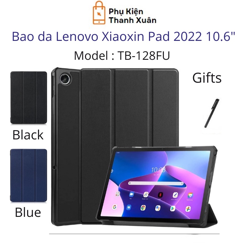 Bao da Lenovo Xiaoxin Pad 2022 10.6" TB-128FU | Gập dựng được | Tặng kèm bút