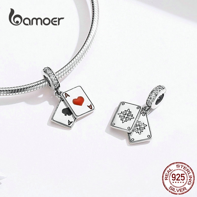 Bamoer Mặt Dây Chuyền Mạ Bạc 925 Charms