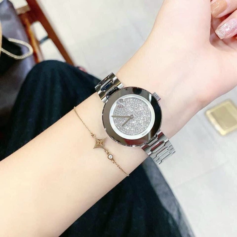 💃⌚️Đồng Hồ Nữ MOVADO Bold 3600567 Siver Glitz Dial Watch 32cm — Phong cách, thanh lịch và sang chảnh