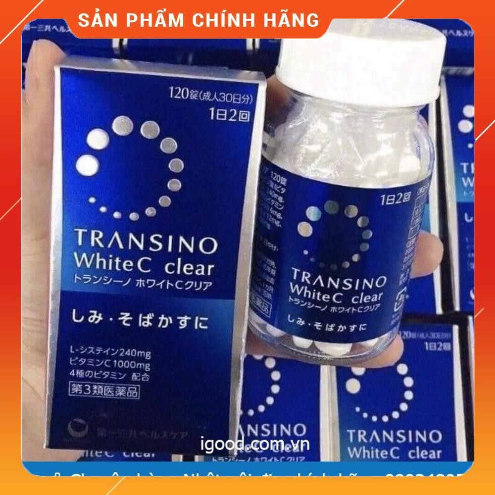 Viên uống Transino White C Clear Hộp 120 viên