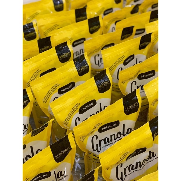 COMBO Olaben Nutrition Granola 500gam-Chén muỗng gáo dừa
