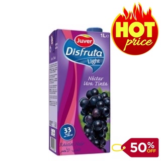Nước ép trái cây gịảm cân vị NHO ĐỎ JUVER nhập khẩu Tây Ban Nha - Hộp 1L - Date 2023