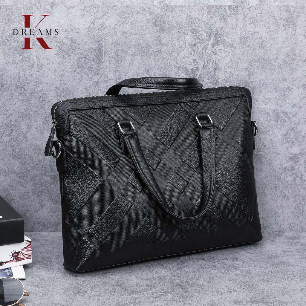Túi da nam dáng Briefcase K991CB Da Thật Bảo Hành 2 Năm | BigBuy360 - bigbuy360.vn