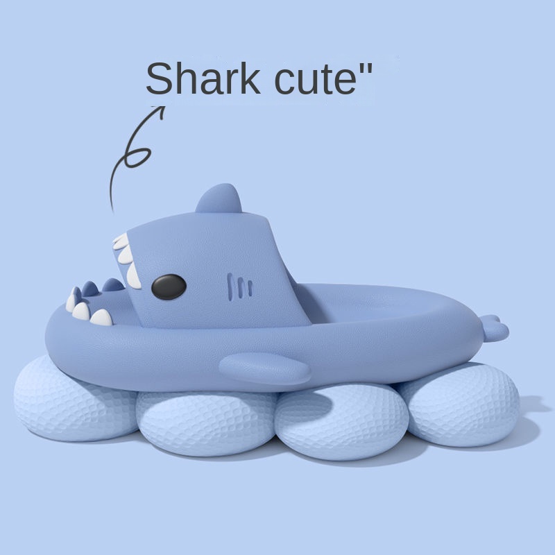 Dép Đi Trong Nhà Đế Cá Mập Dày Hình  Phong Cách Hàn Quốc Cho Cặp Đôi