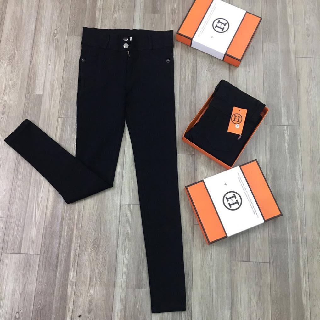 Quần Jean Nữ  Co Giãn  Lưng Cao HH Hộp Vàng