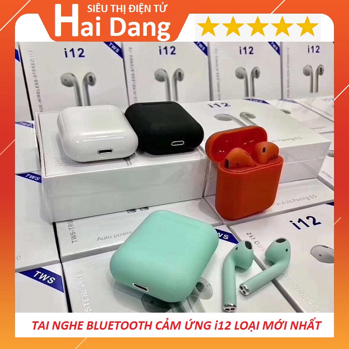 Tai Nghe Bluetooth i12, Tai Nghe Không Dây i12 TWS, Hàng Nhập Khẩu