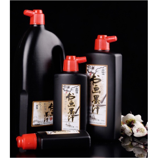 Mực tàu thư pháp - Vẽ Tranh Thủy Mặc mực nước viết chữ nho, viết thư pháp Hán Nôm - Pha sẵn - Zen Handmade Shop