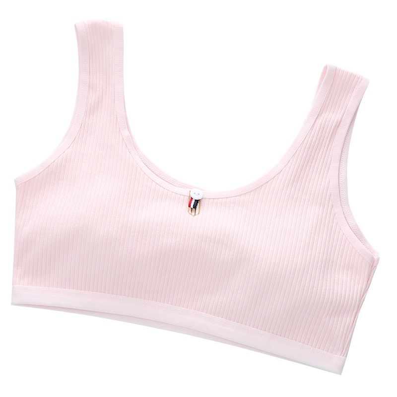 Áo ngực cotton hai lớp thời trang dành cho bé gái tuổi dậy thì