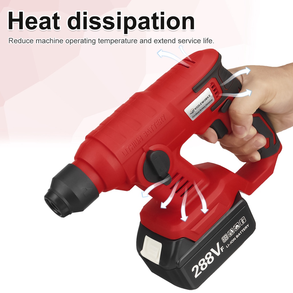 Máy Khoan Điện 0-6000p / min 288V Không Dây Sạc Lại Được