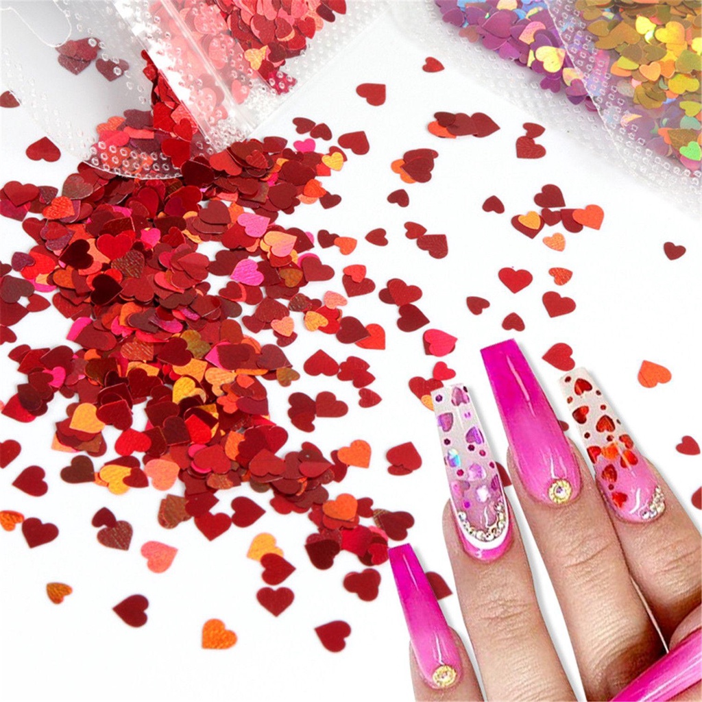 Hộp Kim Tuyến Lấp Lánh Trang Trí Móng Tay Nghệ Thuật Mới