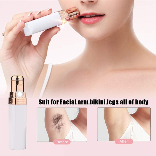 Người phụ nữ mini máy cạo lông mini electric body facial remover razor depilator thời trang bikini body face neck leg hair