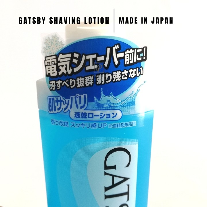 Cạo lông vùng kín dạng nước Gatsby Shave Lotion Cool Type 140ml, Cạo lông mày lông nách lông cơ thể