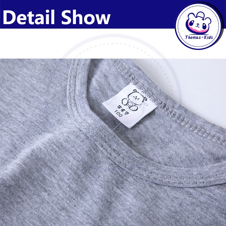 Áo Thun Tay Ngắn Cổ Tròn In Họa Tiết Hoạt Hình Dễ Thương Thời Trang Cho Bé 1-5 Tuổi