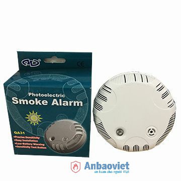 Thiết bị cảnh báo khói độc lập không dây, Đầu báo cháy tự động, model - QA31, chính hãng Horing