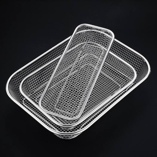 Rổ lưới inox để đồ ăn, rau củ nhanh ráo nước KT: 29x21cm và 30x10cm